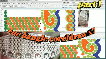 how to make CNC Bangle design || cnc bangle coreldraw x7 (part 1) || vekaria 711 model