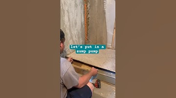 Sump Pump install Part 1 #diyrenovation #homerenovation #diyhomerenovation