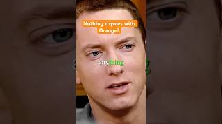 Nothing Rhymes with Orange? | Eminem proves them wrong #shorts #orange #eminem
