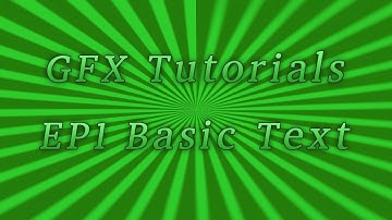GFX Tutorial: 1 - C4D Basic Text
