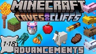 Minecraft 1.18 Updated Advancements - Adventuring Time - Adventure Advancement |Caves and Cliffs Pt2