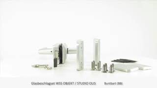 Wss Glasbeschlagset Objekt Studio - Buntbart Bb Und Gehrungsformdruecker