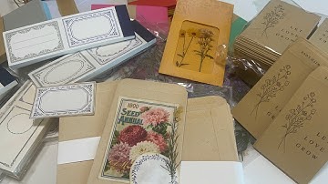 Amazon journaling haul & quick seed packet idea project