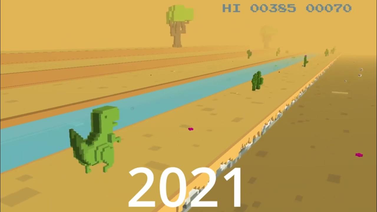 AI Auto-Play: Chrome Dino's Birthday Edition - elgooG