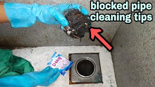 how to clean blocked pipe easily