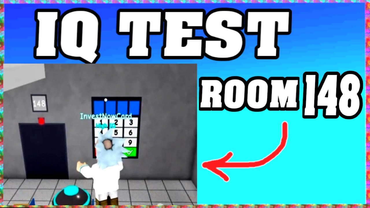 ROOM 148 IQ TEST Roblox Walkthrough 🧠 [Full Guide English] - YouTube
