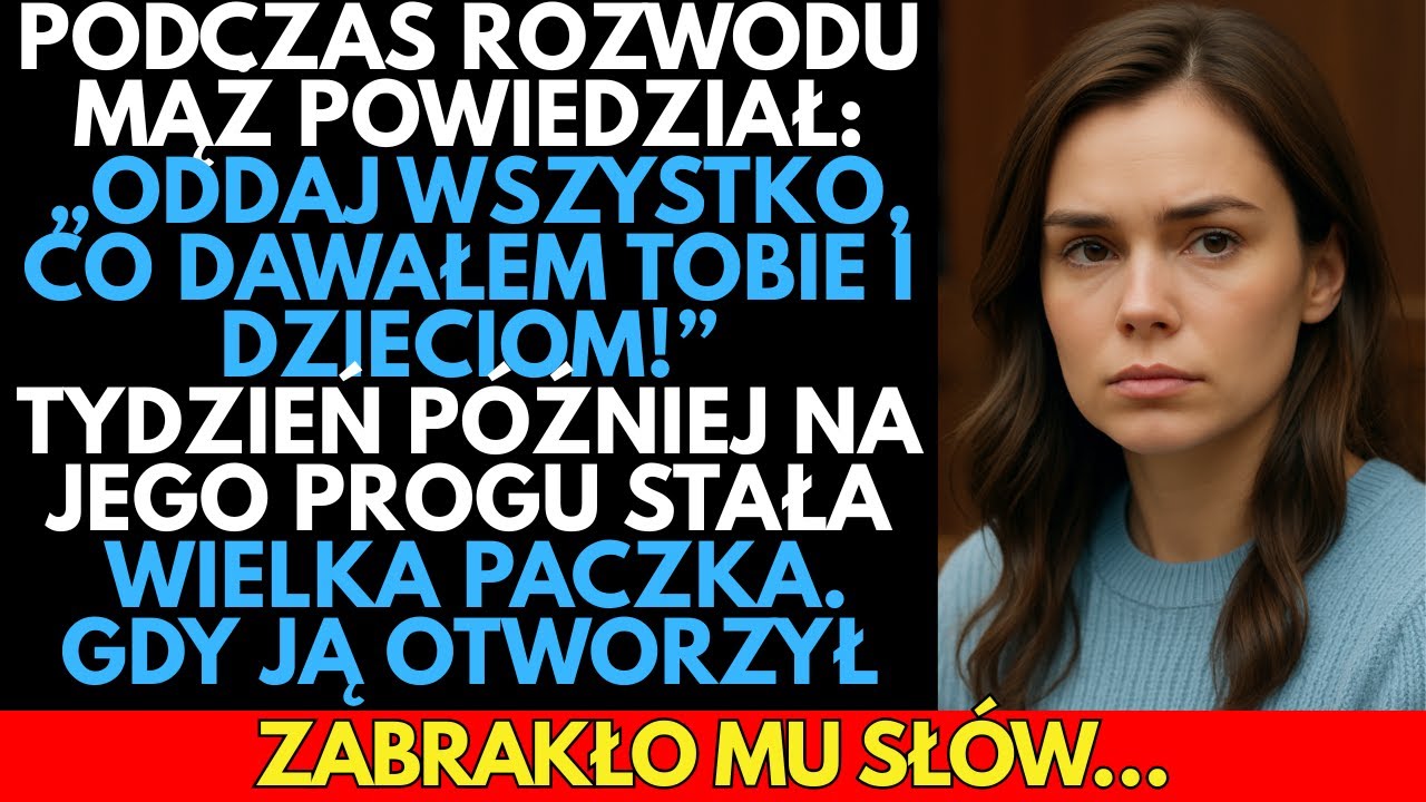 Podczas ROZWODU krzyknął:„Oddaj wszystko, co dałem tobie i dzieciom!”A tydzień później na jego progu
