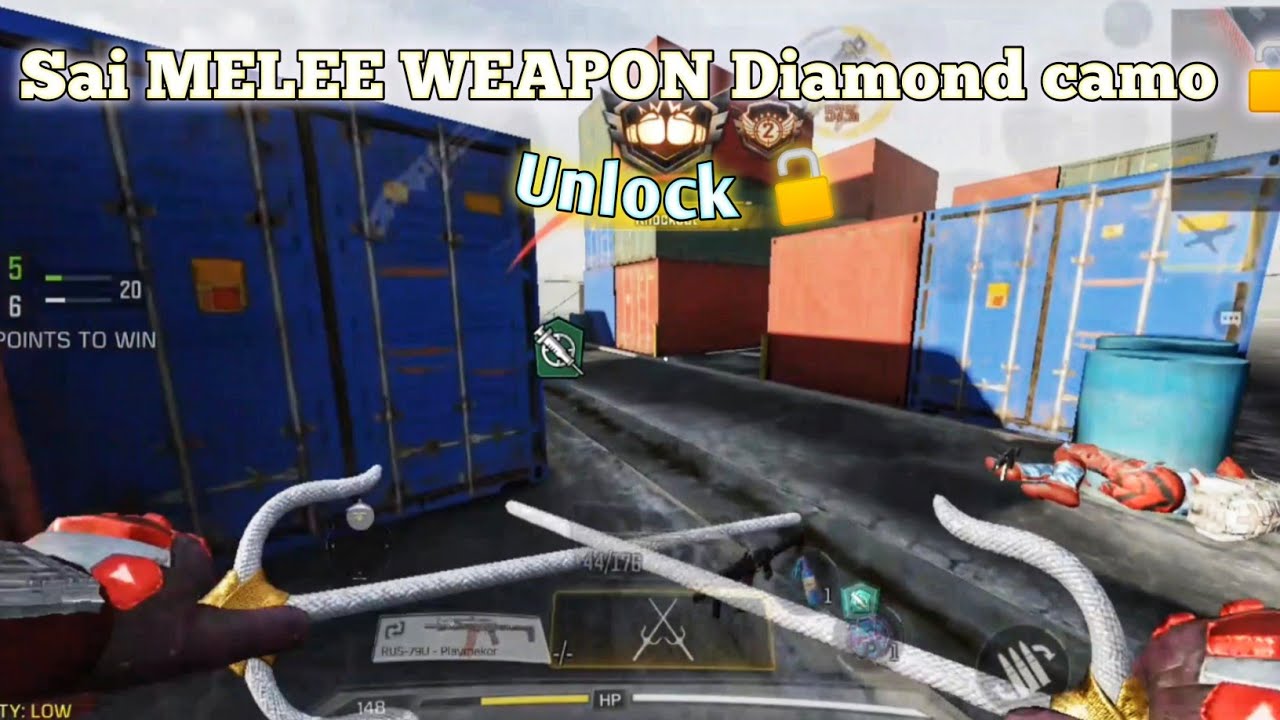 Finally Sai MELEE WEAPON Diamond camo is unlock 🔓 guys CODM