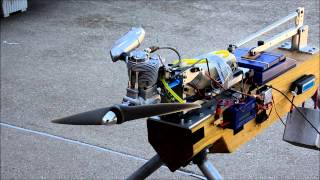 RC Sport Flyer Thrust Test - O.S. GF40 Four-stroke Gasoline Engine