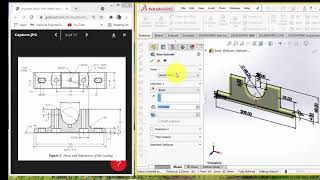 How to create a part model | Solidworks Part Modelling Tutorial for Beginners| Plummer Block| Part 1