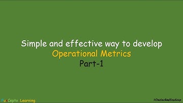 Operational Metrics Simplified | Six Sigma Concepts | Case Management Metrics | Part 1