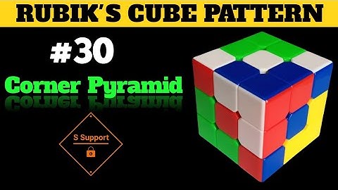 HOW TO MAKE CORNER PYRAMID PATTERN IN RUBIK