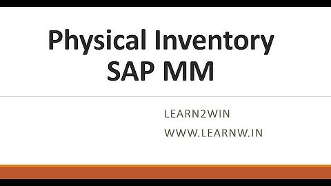 Physical inventory sap mm | sap mm basics | sap mm tutorials | sap course #swaminath #learntowin