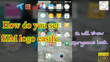 How do you set your SIM Operator Logo - easy method