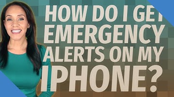 How do I get emergency alerts on my iPhone?