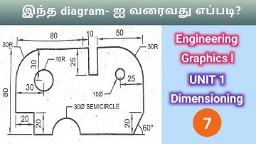 🔥 Engineering graphics I 👉7 th video 🙂 Dimensioning | Diploma | Unit 1