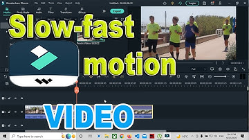 How to make slow motion and fast forward video with filmora