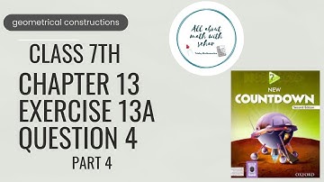 class 7 math chapter 13 geometrical construction