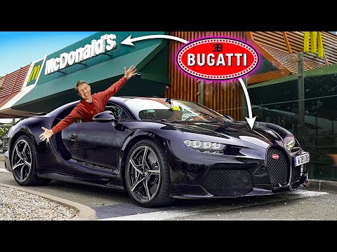 【実用性は？】ブガッティ シロンvsマクドナルドのドライブスルー