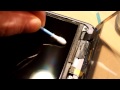 How to remove spots from tablet LCD&#39;s