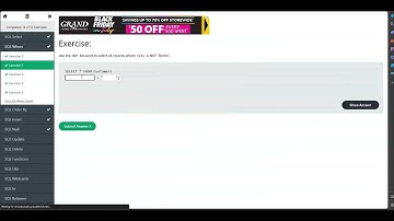 SQL Tutorial - The Very Basics, Part 1 - W3 Schools