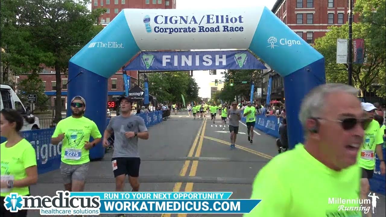 2022 Cigna/Elliot Corporate Road Race Finish Line YouTube