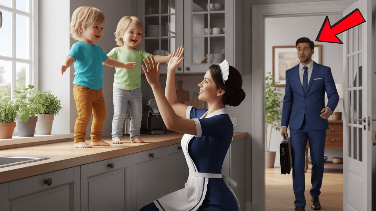 Gemelos Del Millonario No Caminaban — Hasta Que Él Sorprendió A La Niñera Haciendo Algo Increíble