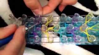 Super easy rainbow loom shooting star bracelet