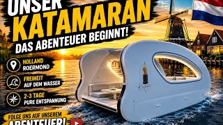 We Built a FLOATING MONSTER! 😳 XXL Catamaran Project – Part 1