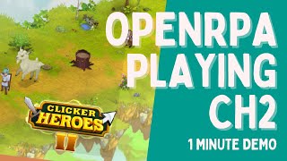 OpenRPA playing clicker heros 2 - remake screenshot 3