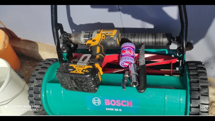 How to sharpen reel mower blades (Bosch AHM 38 G) 