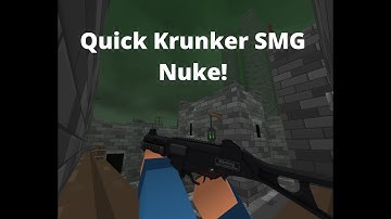 Unexpected quick SMG NUKE | Krunker