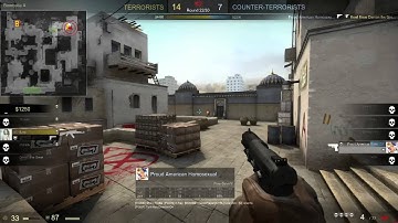 CSGO: Five-seven ace clutch with 220 ping on Aussie server