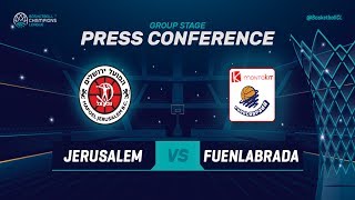 Hapoel Jerusalem v Montakit Fuenlabrada - Press Conf - Basketball Champions League 2018