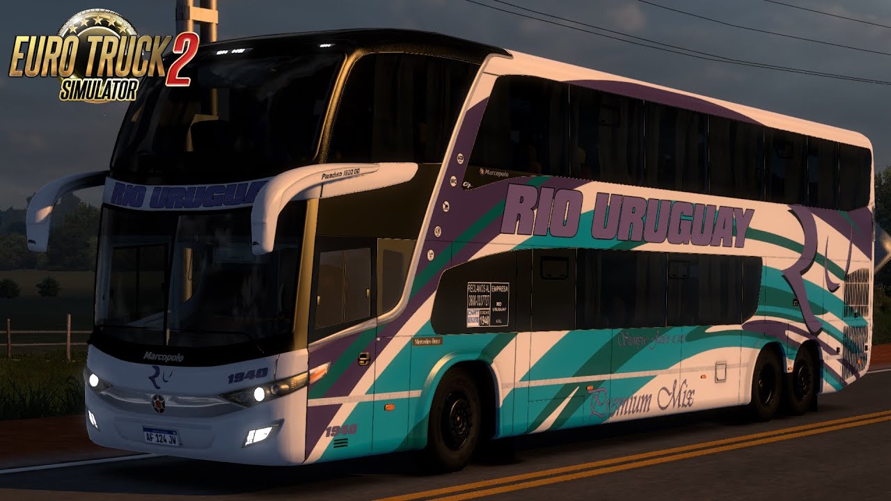 🚌 ETS 2 MOD BUS 008 POSADAS - SANTO TOMÉ |RÍO URUGUAY