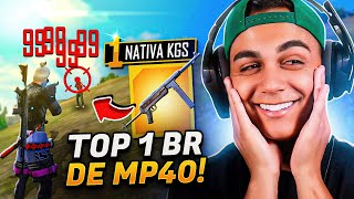 FREITAS CAIU COM O TOP 1 GLOBAL DE MP40 E SE IMPRESSIONOU! - free fire