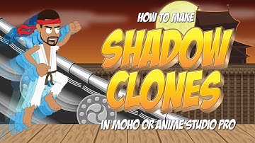 How to create shadow clones for your characters in Anime Studio Pro or MOHO pro 12