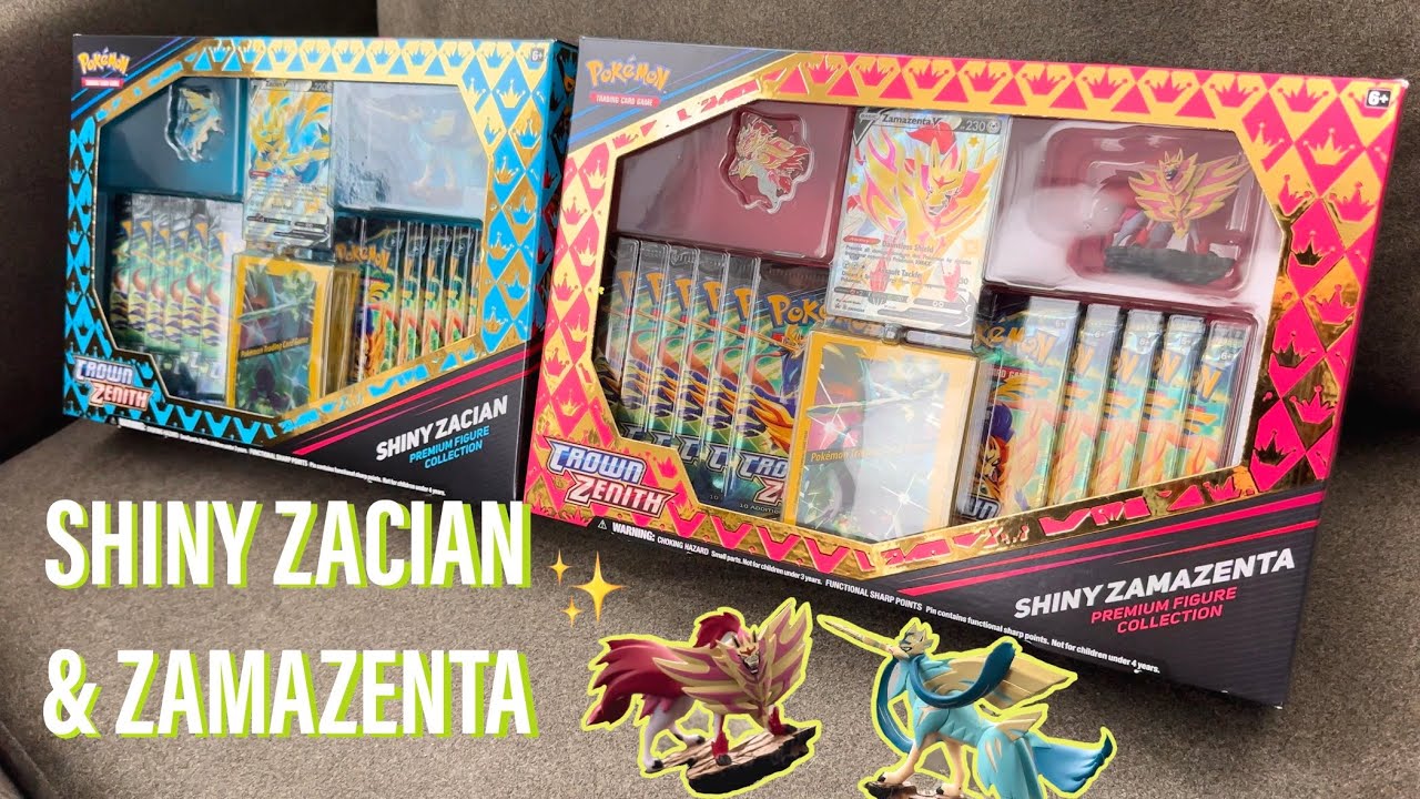 Crown Zenith Shiny Zamazenta Premium Collection Box 