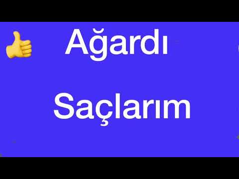 Ağardı saçlarım ağardı😒