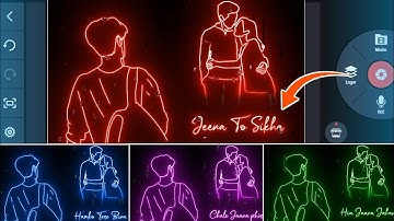 Trending Glow+Raindrops Status Editing || Kinemaster New Style Lyrics Status Video