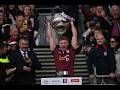 Westmeath's trophy celebrations after beating Dublin in 2026 Leinster Football Championship final
