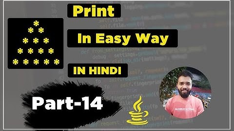 #14 - Print triangle using for loop in Java | In Hindi | by codeWriter