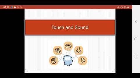 Sense of Touch and Sound