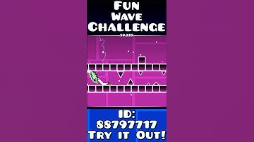 Fun Wave Challenge #shorts #fyp #geometrydash