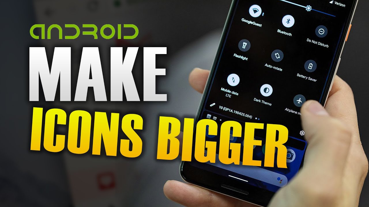 HOW TO MAKE ICONS BIGGER ON SAMSUNG YouTube