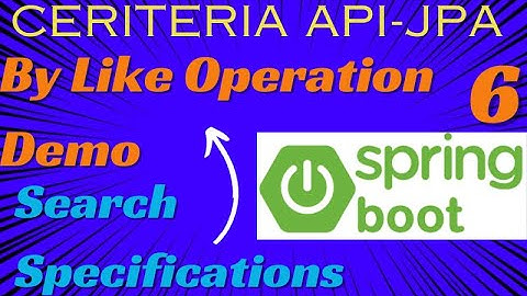 Criteria Builder Equal Example| Criteria API SpringBoot | Specifications SpringData JPA | Springboot