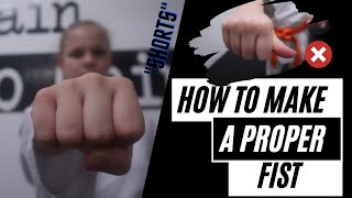 How To Make A Proper Fist For Fighting Wksa Duplek