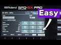How to setup multi effects on roland spd sx pro