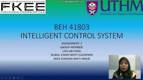 [GROUP 1] INTELLIGENT CONTROL SYSTEM ASSIGNMENT 2
