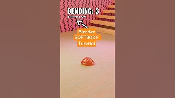 Blender SOFTBODY Bending #animation #simulation #blender #asmr #satisfying